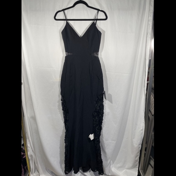 NWD Maria Blanca‎ Nero [SZ 4 ] Shannon Lace Inset Gown Black - Picture 3 of 12